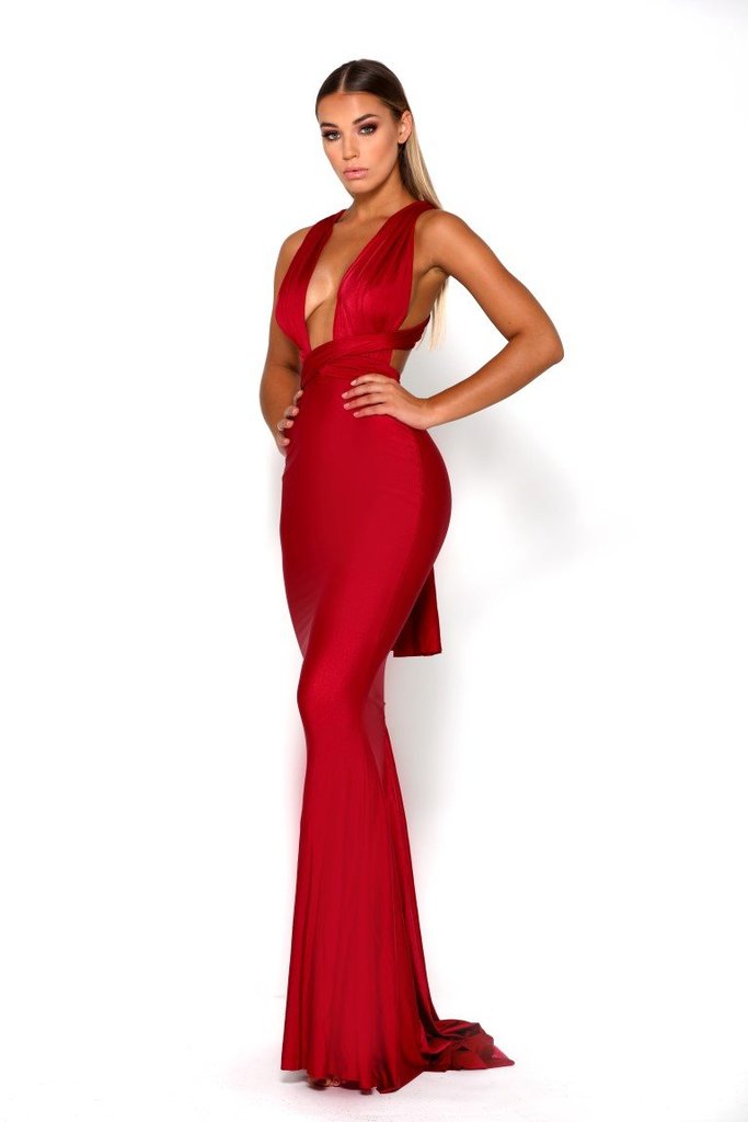 Portia and Scarlett Lillianna red multiway gown