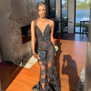 Nadine Merabi - Stella Black Gown