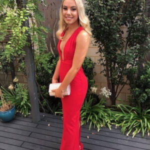 Natalie Rolt - Mila red gown