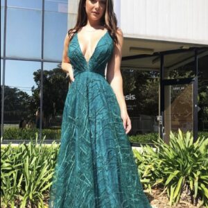 Tina Holly - Serenity Green gown