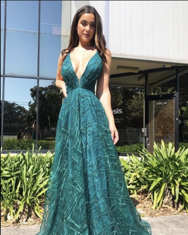 Tina Holly - Serenity Green gown
