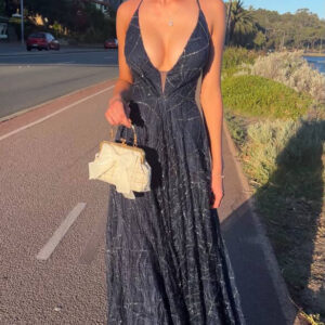 Tina Holly - Serenity navy gown