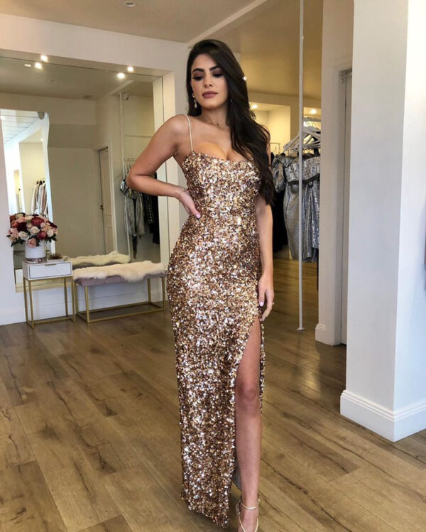 Nookie - Confetti gold gown