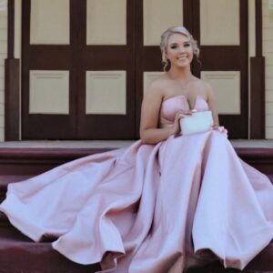 Tina Holly - Mikado blush pink ball gown