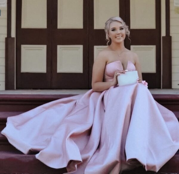 Tina Holly - Mikado blush pink ball gown