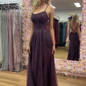 Tina Holly - Sprinkle glitter purple gown