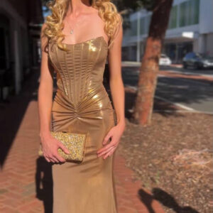 Cleopatra gold corset gown