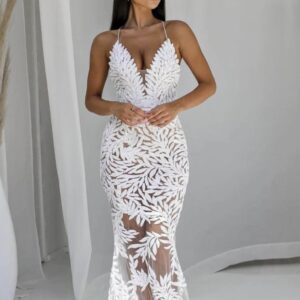 Nadine Merabi - Stella white gown