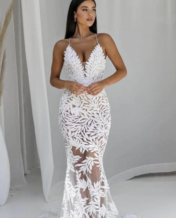 Nadine Merabi - Stella white gown
