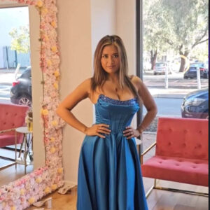 Indi royal blue corset ball gown