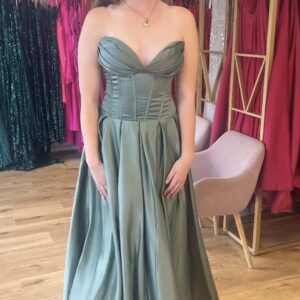 Monroe Corset Mint gown