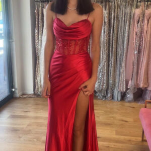 Belladonna red corset gown